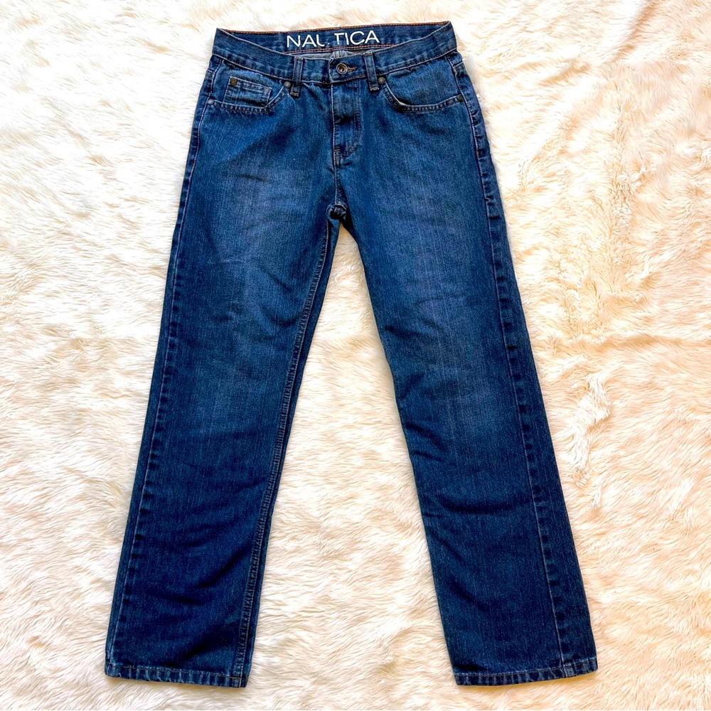 Nautica Denim Jeans With Adjustable Waistband Boys Size 14